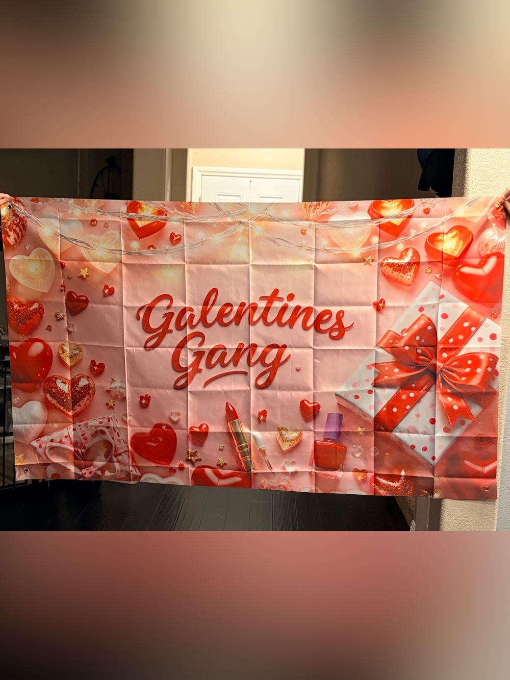 New 3.5 x 5 ft Galentines Gang Pink Party Photo Backdrop